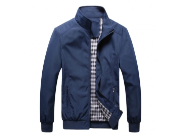 Jaqueta Masculino Bomber forro Xadrez - Azul Escuro 