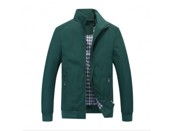 Jaqueta Masculino Bomber forro Xadrez - Verde Militar 