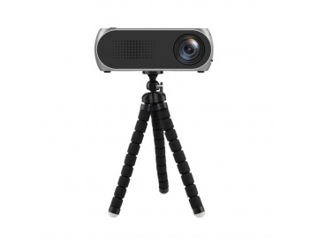 Mini Tripé Portátil Compatível para Câmera Projetora Suporte para Celular - Preto 