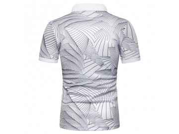 Camisa Polo Join Venture Estampada - Branca