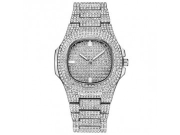 Relógio Ice Bling Full Diamond 300KLAB - Prata 