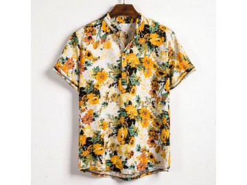 Camisa Havaiano Henley - Flower 