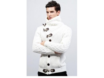 Cardigan Masculino Design Rolê Elegante - Cinza Escuro 